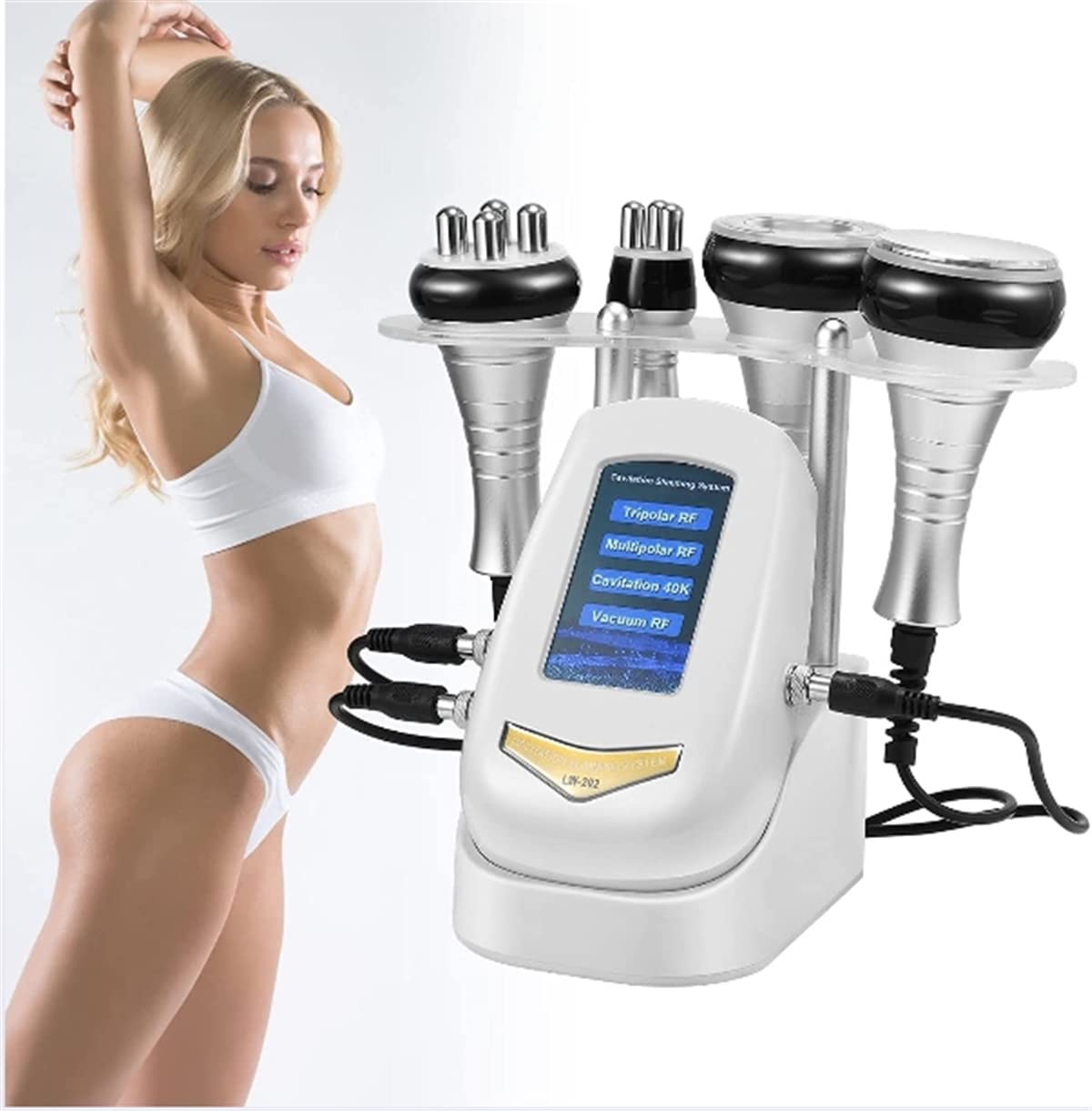 4 in 1 Body Sculpting & Facial Care Machine - Portable Cavitation Beauty Device for Skin Firming, Wrinkle Removal & Cellulite Reduction - Perfect for Home Spa & Professional Salon Treatments
