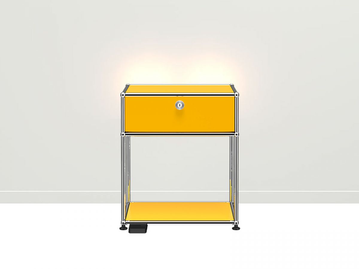 Haller E Modern Nightstand with USB Ports - Stylish Bedside Table for Bedroom, Living Room & Office - Perfect for Charging Devices & Organizing Essentials