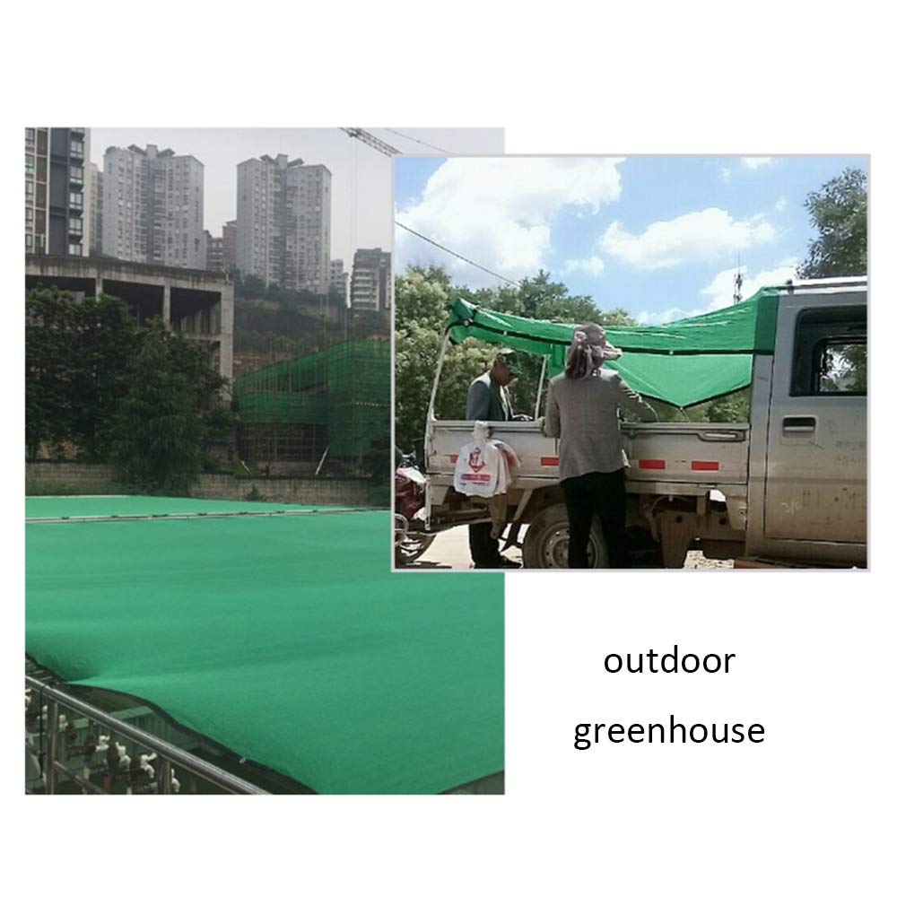 85% Shade Cloth for Greenhouse & Sun Protection - 6x8m/20x26ft Green UV Block Net with 1m Spaced Holes | Perfect for Plant Shading, Garden Cover & Outdoor Sunblock