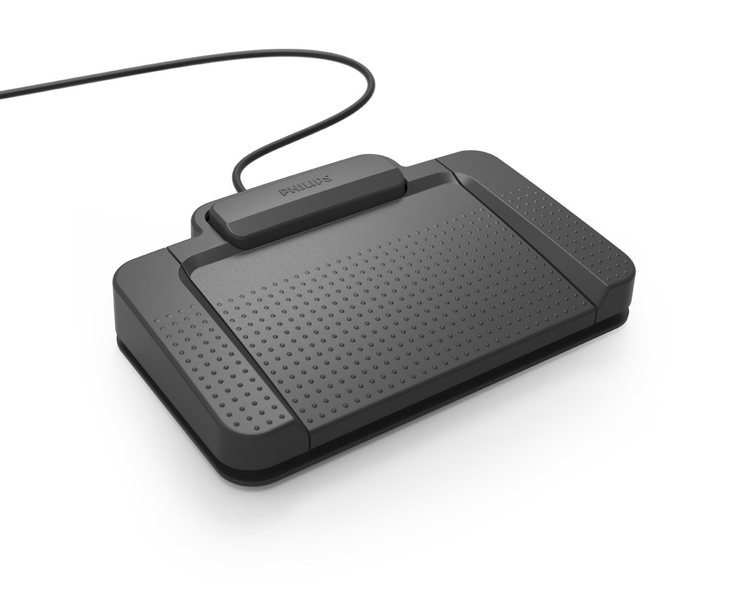 Philips LFH2310 USB Foot Switch - 3 Pedal Hands-Free Control, Plug & Play for PC/Mac - Black | Perfect for Gaming, Transcription & Office Work