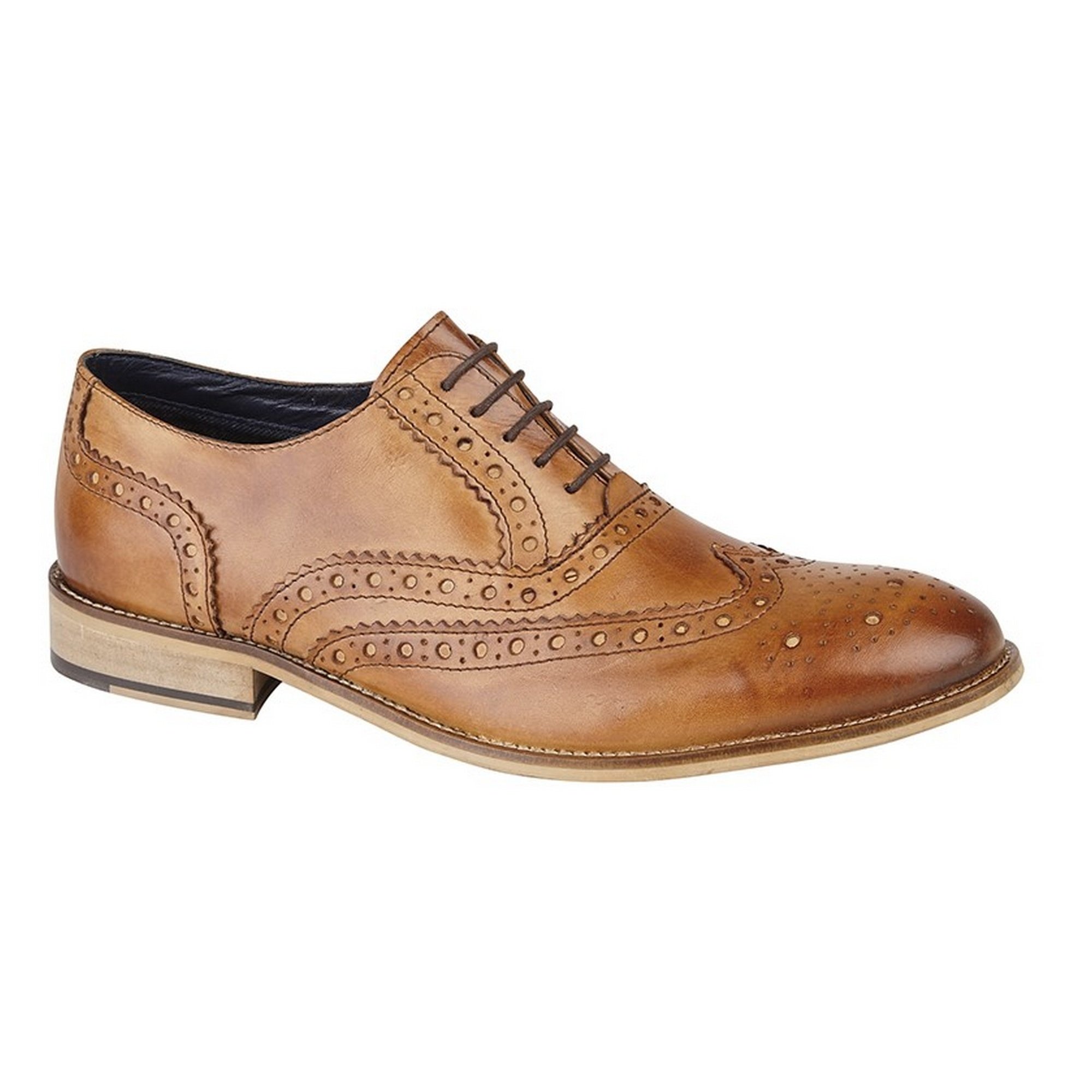 Men's Leather Brogue Oxford Shoes – Classic Formal & Casual Dress Shoes for Business, Weddings & Office Wear