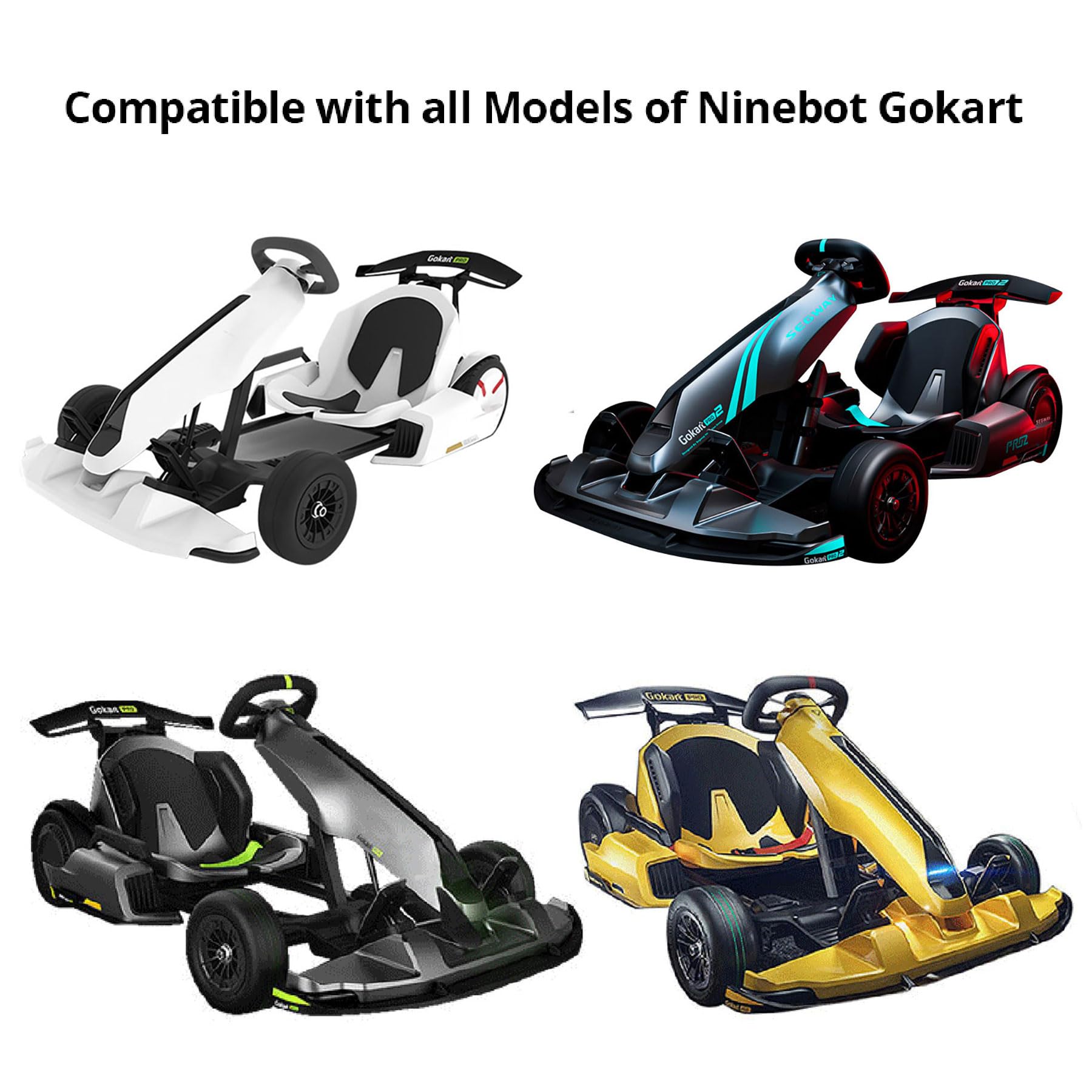 Segway Ninebot Gokart & Gokart Pro Quick Release Steering Wheel Height Adjustment Kit - Easy Install Accessory for Racing & Backyard Drifting
