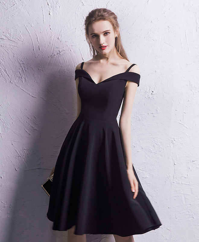 Elegant Black Chiffon Short Prom Dress for Homecoming - Perfect for School Dances, Parties & Special Occasions