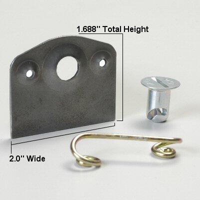 50-Piece Quarter Turn Fastener Kit for Sheet Metal - Includes 0.600