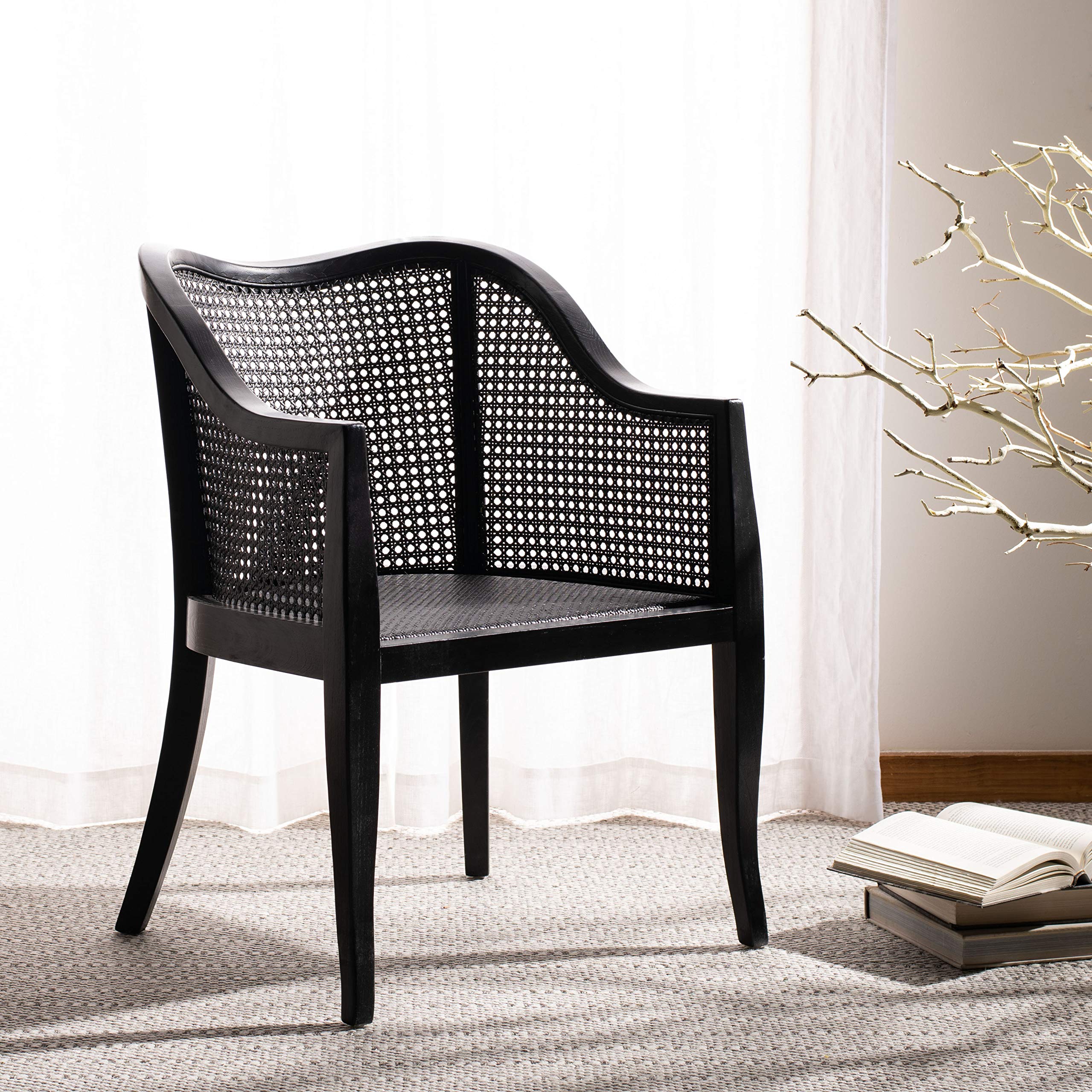 Safavieh Home Maika White Dining Chair - Modern Kitchen & Dining Room Furniture for Home, Restaurant & Office Use
