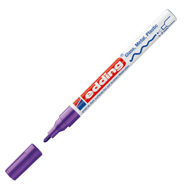 edding 751 Gloss Paint Marker Pen - Medium Point, Oil-Based, Permanent Paint Marker for Glass, Metal, Plastic, Ceramics - Perfect for DIY Crafts, Signage, and Industrial Labeling