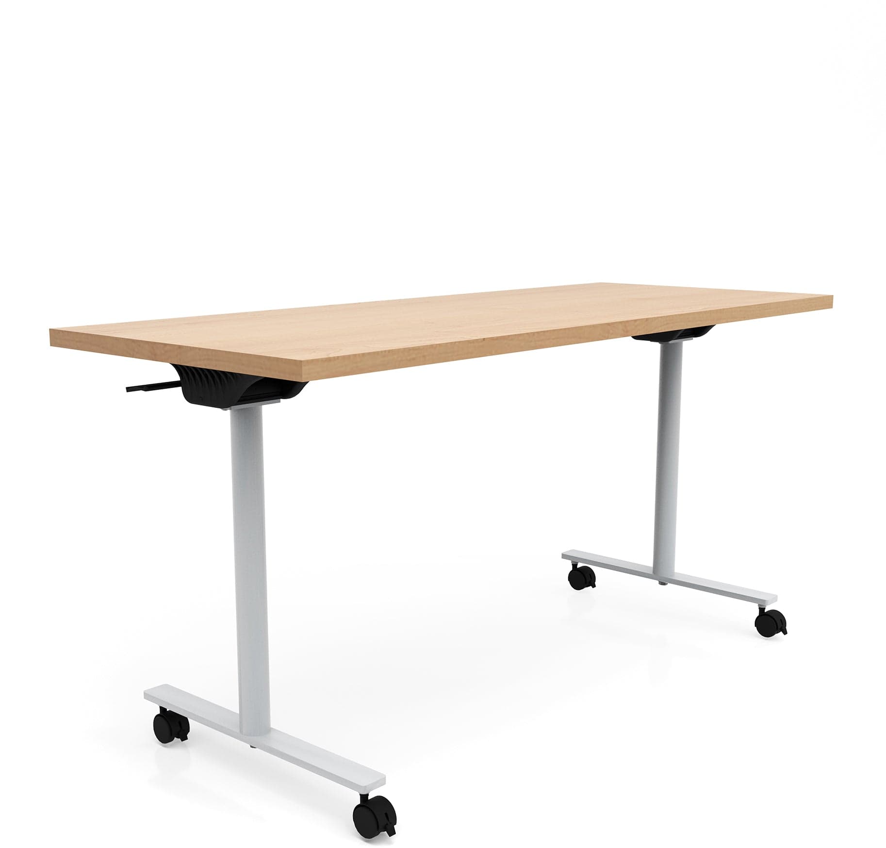 Safco JURNI 60 x 24 Inch Flip Top Table with Locking Casters [JN6024NFLPCA] - Perfect for Office, Classroom, and Home Workspace Use