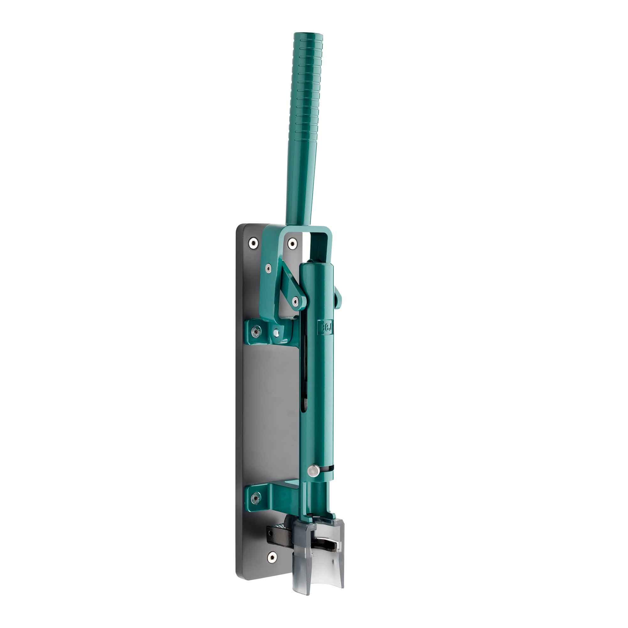 Premium 110 Lux Wall Mount Wine Bottle Opener with Corkscrew - Emerald Green & Dark Grey Stand for Kitchen, Bar, or Dining Room Decor