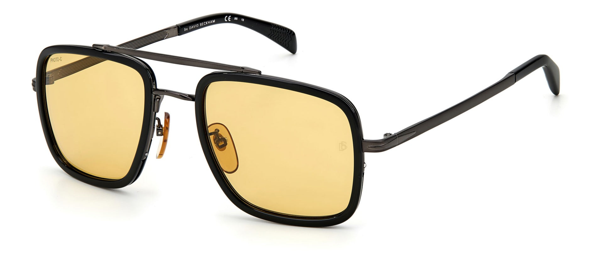 David Beckham DB7002/S Men's Sunglasses - Polarized UV Protection Aviator Style for Driving, Outdoor Sports & Fashion