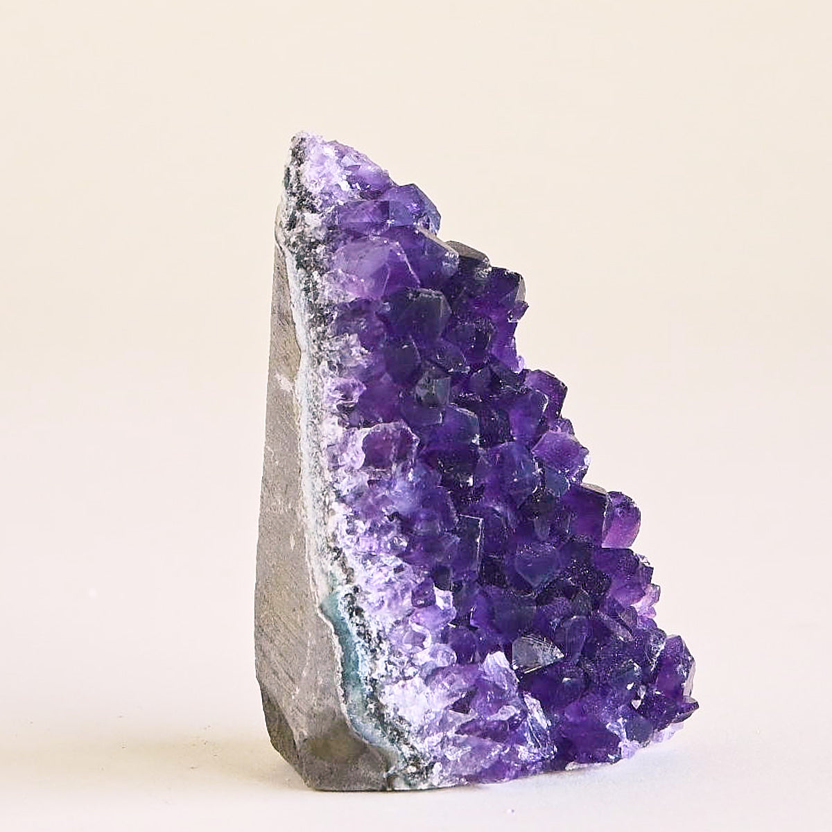 Natural Amethyst Geode with Cut Base - Large Purple Crystal Cluster for Home Decor, Meditation & Healing - Perfect for Living Room, Office or Gift