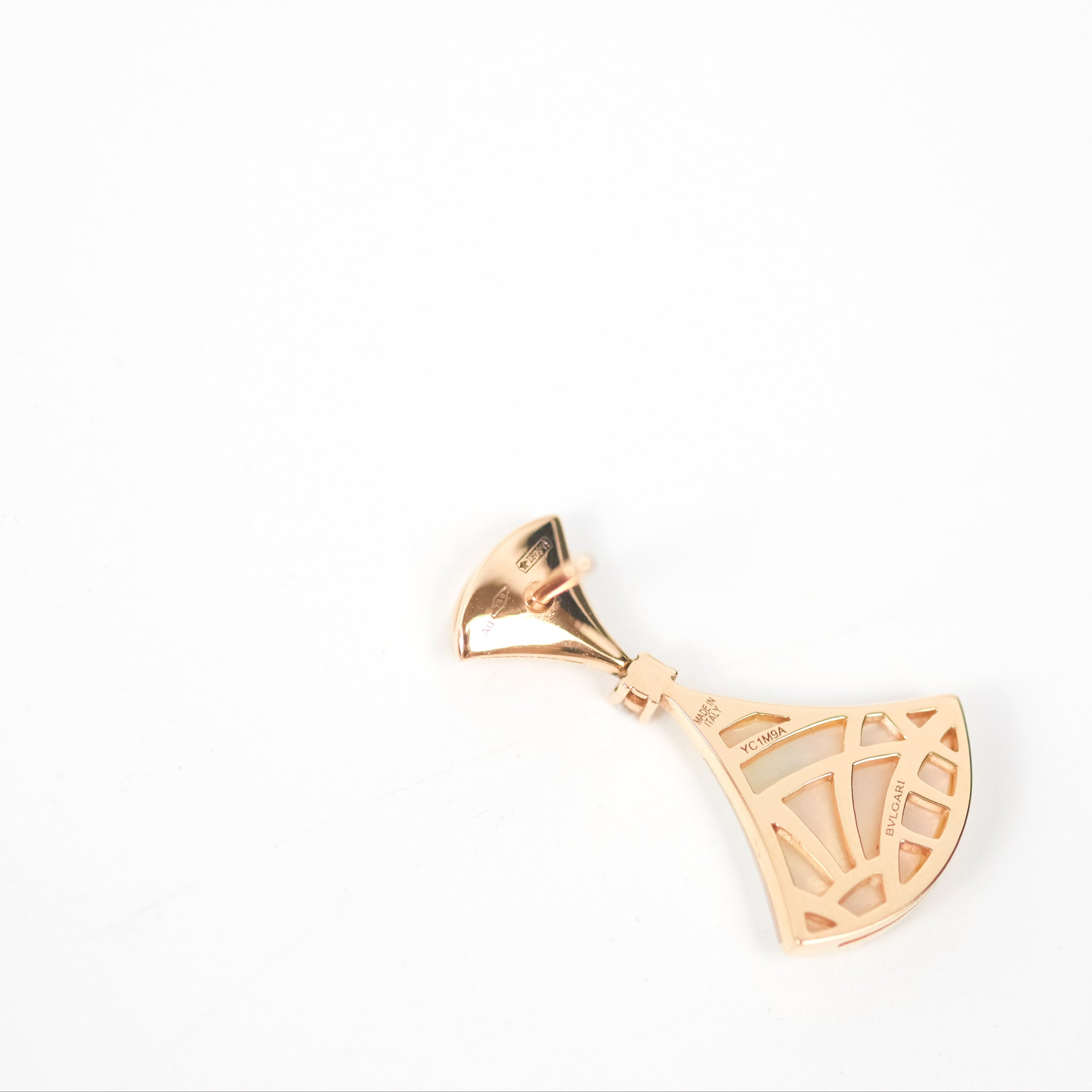 Bvlgari Divas' Dream 18K Rose Gold Mother of Pearl Diamond Earrings for Women - Luxury Jewelry Gift for Weddings, Anniversaries & Special Occasions