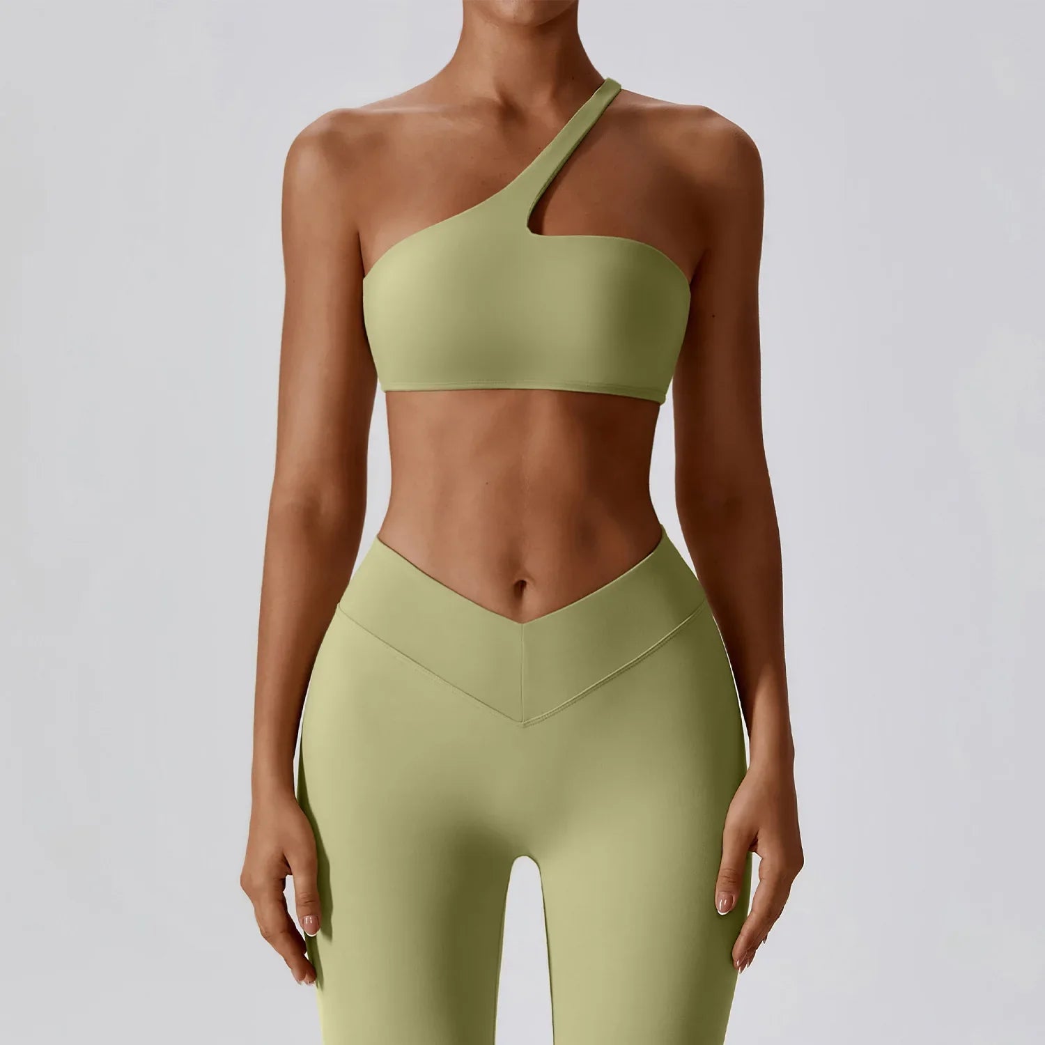 2 Piece Yoga Outfit for Women - High Waist Leggings & Push Up Sports Bra Set - Gym Fitness Workout Clothes - Perfect for Yoga, Pilates & Home Exercise
