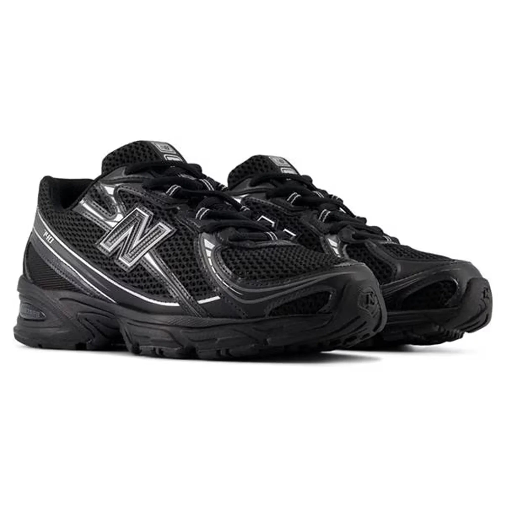 New Balance 740v2 Running Shoes for Men - Black/Silver Metallic Color - Lightweight Cushioned Sneakers for Jogging, Gym & Everyday Wear