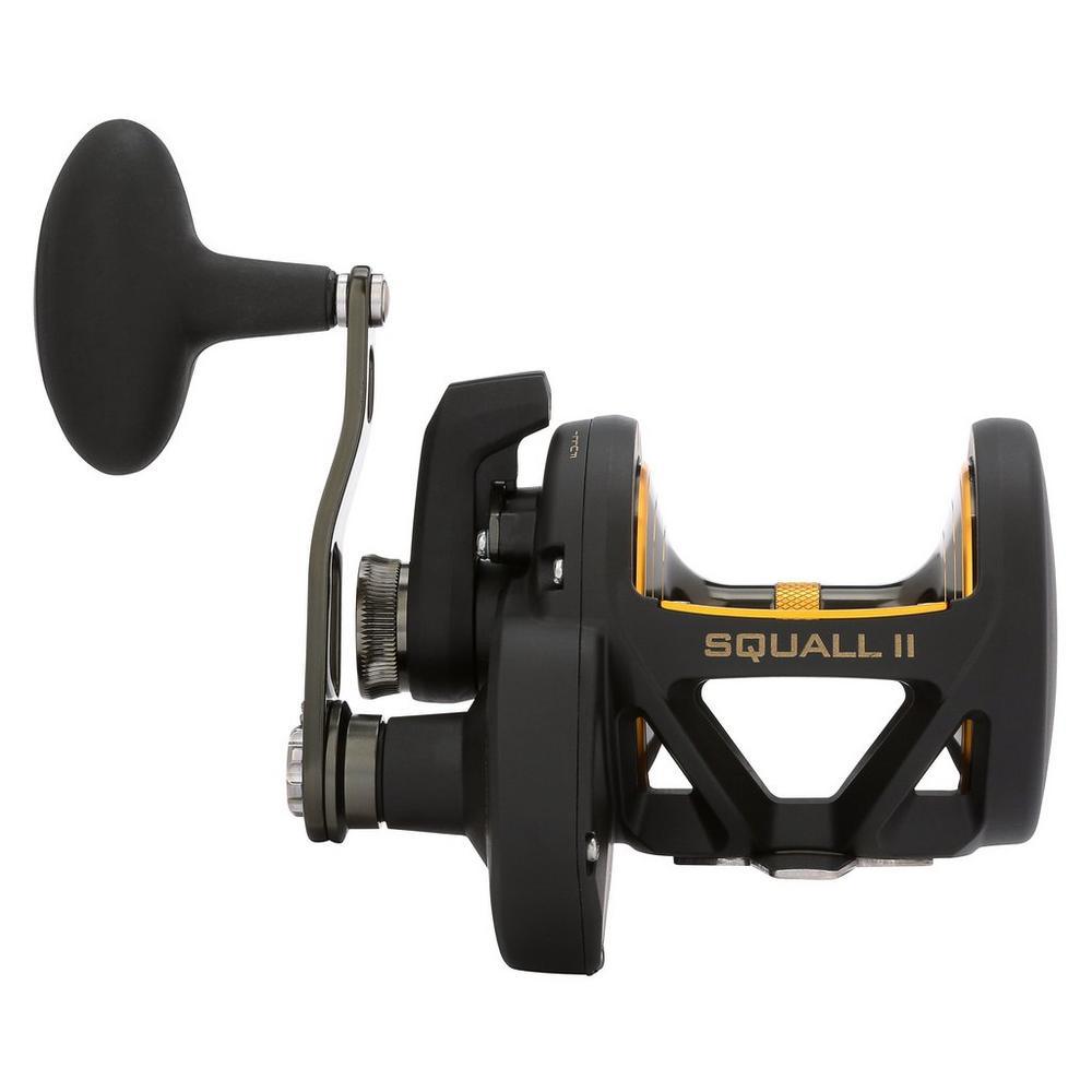 Penn Squall II Lever Drag Conventional Fishing Reel - Saltwater & Freshwater Fishing Gear for Offshore, Surf Casting & Deep Sea Angling