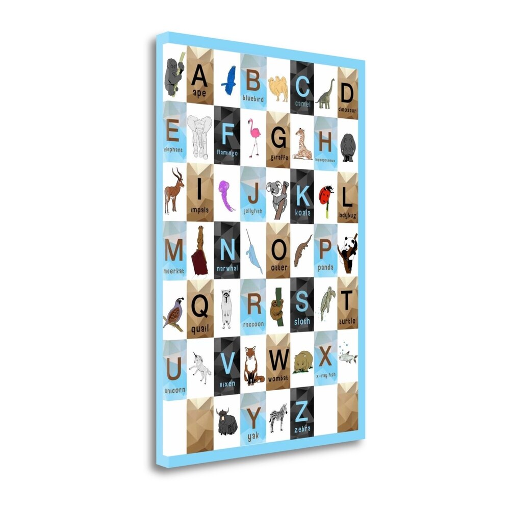 Alphabet Boys Art Print by Aubree Perrenoud - Premium Giclee Canvas Wall Art, Gallery Wrapped & Ready to Hang - Perfect for Nursery, Kids Room Decor & Educational Spaces
