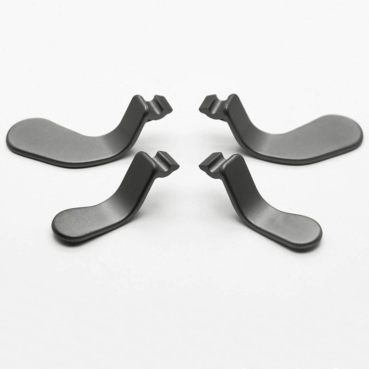 Premium Metal Stainless Steel Xbox Elite Controller Paddles - Replacement Back Buttons for Xbox One Elite Series 1/2 & Elite 2 Core Controllers (Black) - Enhance Gaming Performance for FPS, Racing & Competitive Play