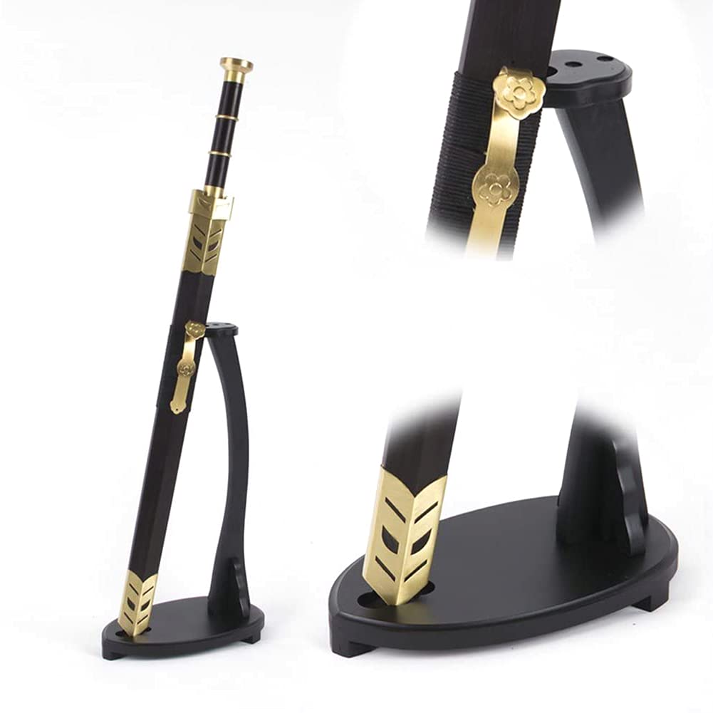 Vertical Swan-Shaped Katana Sword Holder - 17.3 Inch Samurai Tanto Sword Stand for Wall Mount Display | Perfect for Home Decor, Martial Arts Dojo, and Anime Cosplay Collection