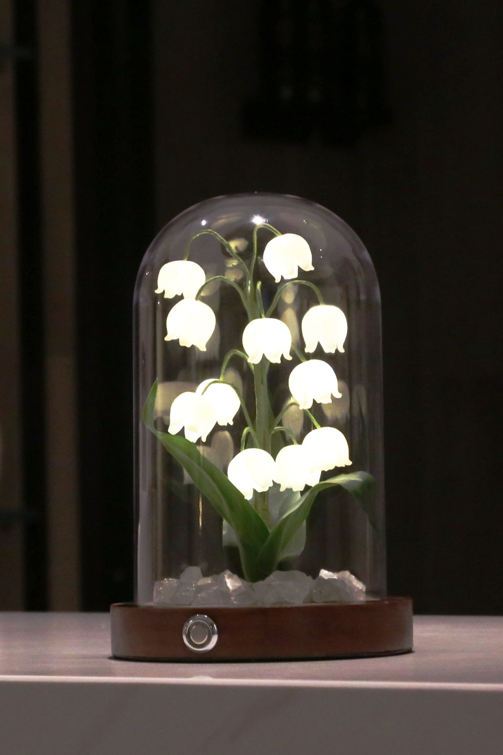 Bell Orchid Warm Night Light - Soft Glow LED Bedside Lamp for Nursery, Kids Room, and Relaxation | Perfect for Nighttime Feeding, Reading & Creating a Cozy Atmosphere