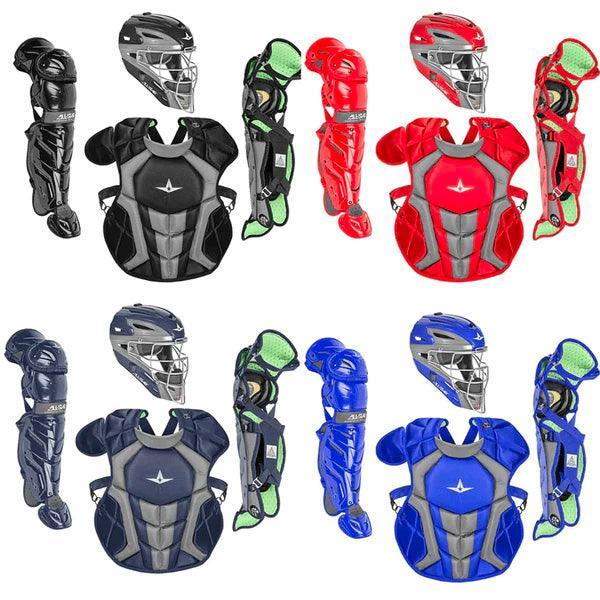 All Star S7 Axis Catchers Set - NOCSAE Certified Youth Baseball Gear for Ages 9-12 | Perfect for Little League Games & Baseball Practice