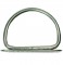 2-Pack 5.1cm Stainless Steel Rigid Bent D Rings - Heavy Duty Hardware for Leather Straps, Belts, Bags & DIY Craft Projects