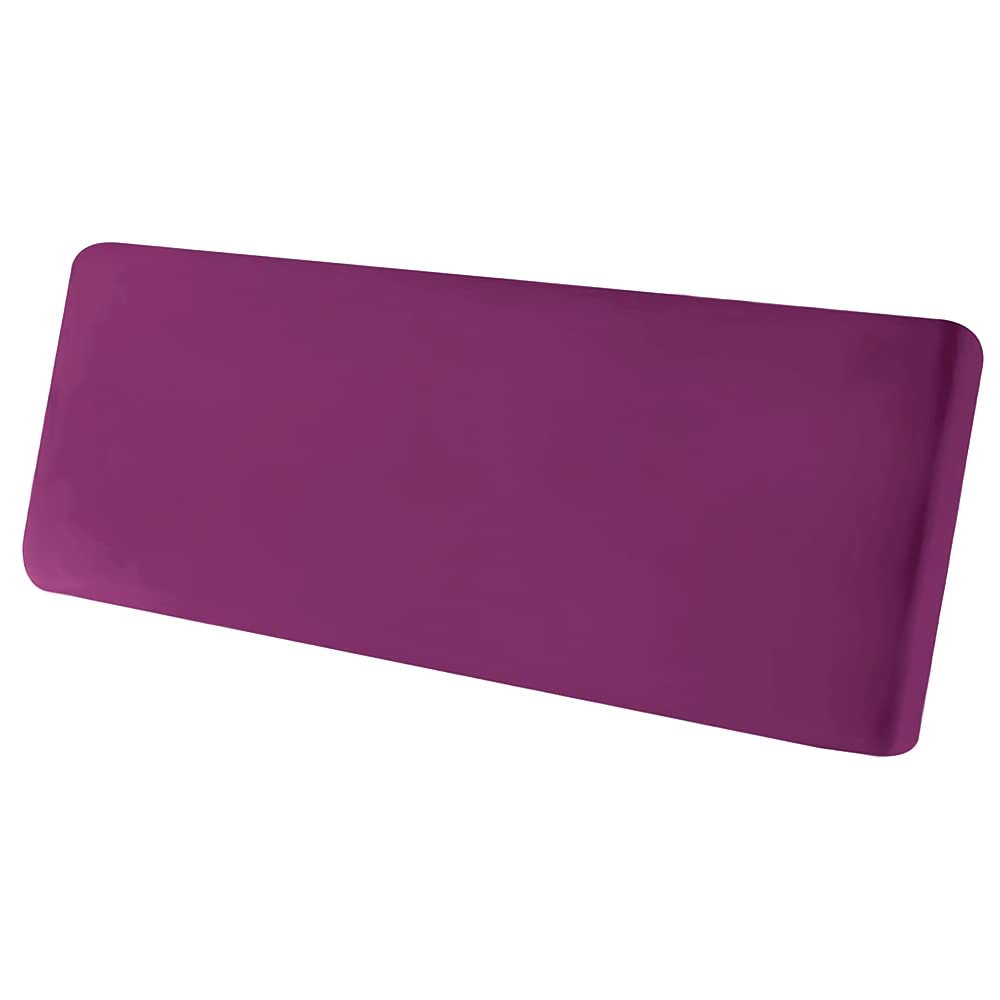 Soft Velvet Plush Stretch Cushion Cover with Elastic Bottom - Loveseat Sofa Covers, Couch Seat Protector for Furniture (Medium, Purple) - Perfect for Living Room Decor, Home Styling & Pet-Friendly Furniture Protection