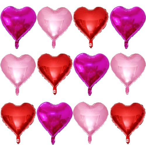 12 Red Pink Hot Pink
