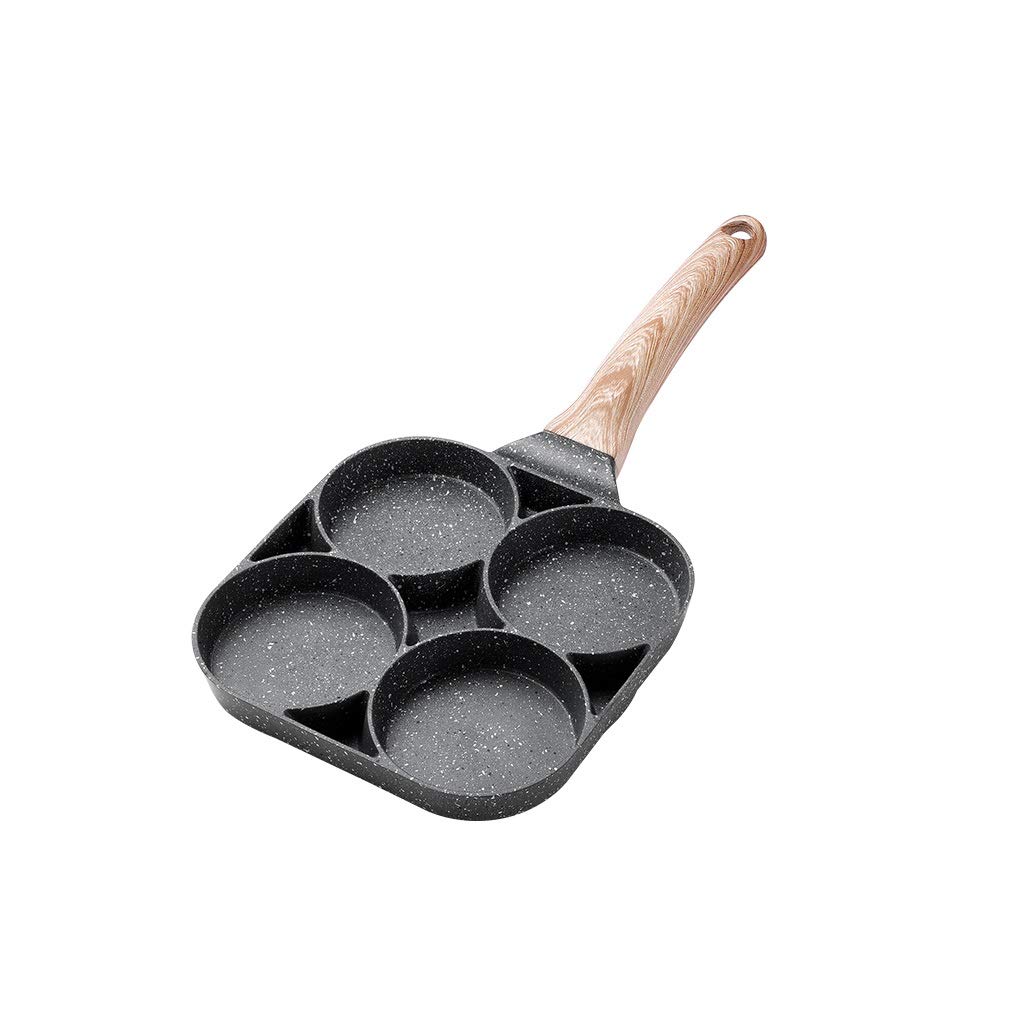 Non-Stick Omelet Pan with Hole - Perfect for Burgers, Eggs, Ham & Pancakes - Healthy No Oil Smoke-Free Breakfast Grill Wok - Ideal for Home Cooking & Camping