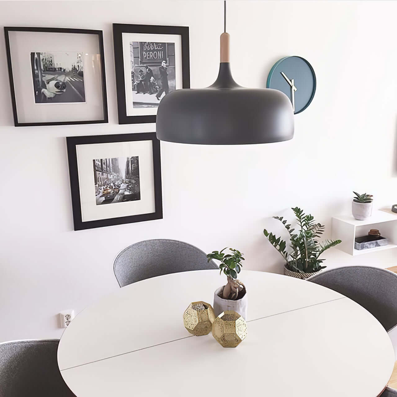 Stylish Acorn Pendant Light Fixture - Modern Hanging Ceiling Lamp for Kitchen Island, Dining Room & Bedroom Decor