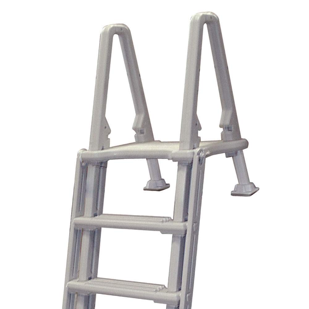 Confer Above Ground 8100X Swimming Pool Ladder - Heavy Duty Outdoor Steps for 48-54 Inch Pools - Perfect for Safe Entry & Exit in Backyard, Inground & Above Ground Pools