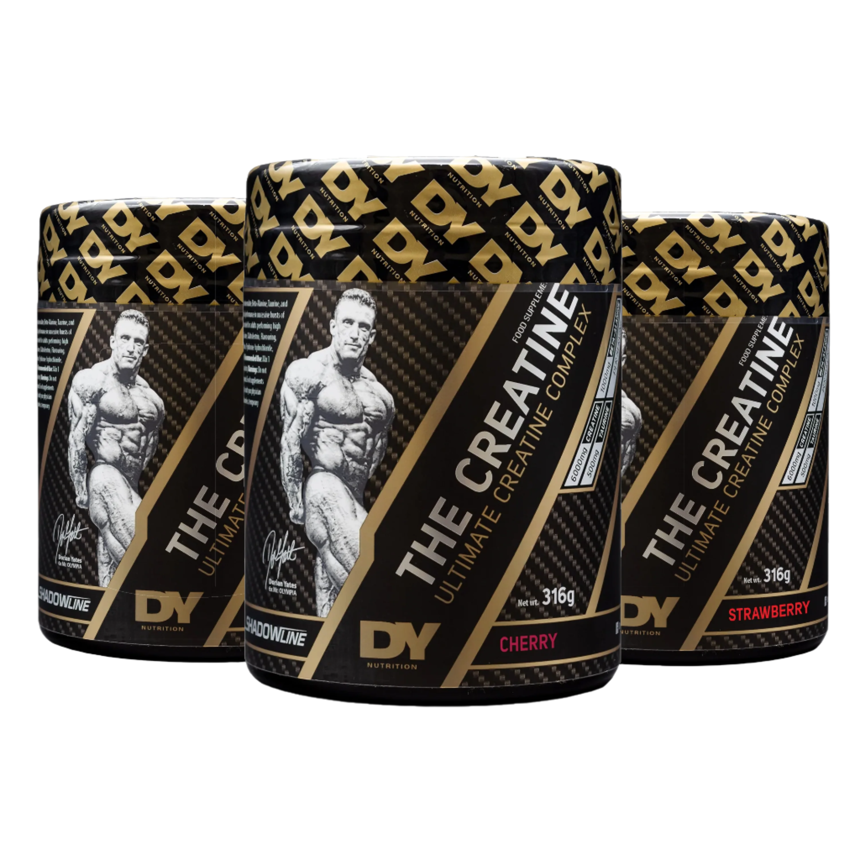 Dorian Yates DY Nutrition Creatine Monohydrate Powder 316g - Pure Muscle Building Supplement for Athletes & Bodybuilders - Pre & Post Workout Recovery