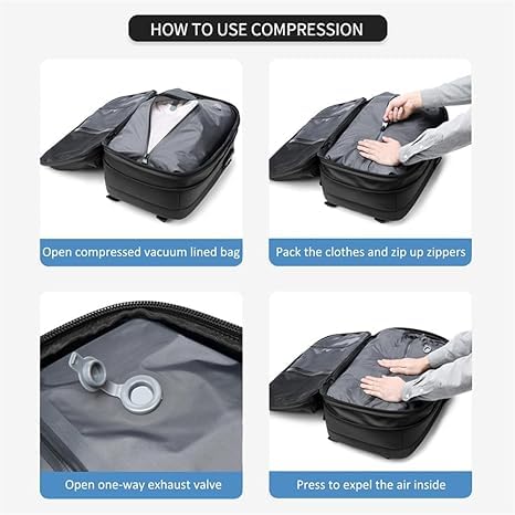 Anti Theft Travel Backpack 60L Expandable Waterproof Hiking Backpack with USB Charging Port for Outdoor Camping, Business Trips & Airplane Carry-On