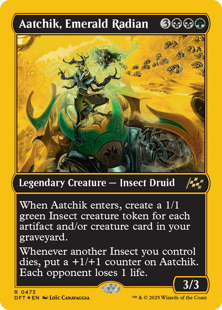 Aatchik Emerald Radian First Place Foil - Aetherdrift MTG Card | Premium Collectible Trading Card for Magic: The Gathering Players & Collectors