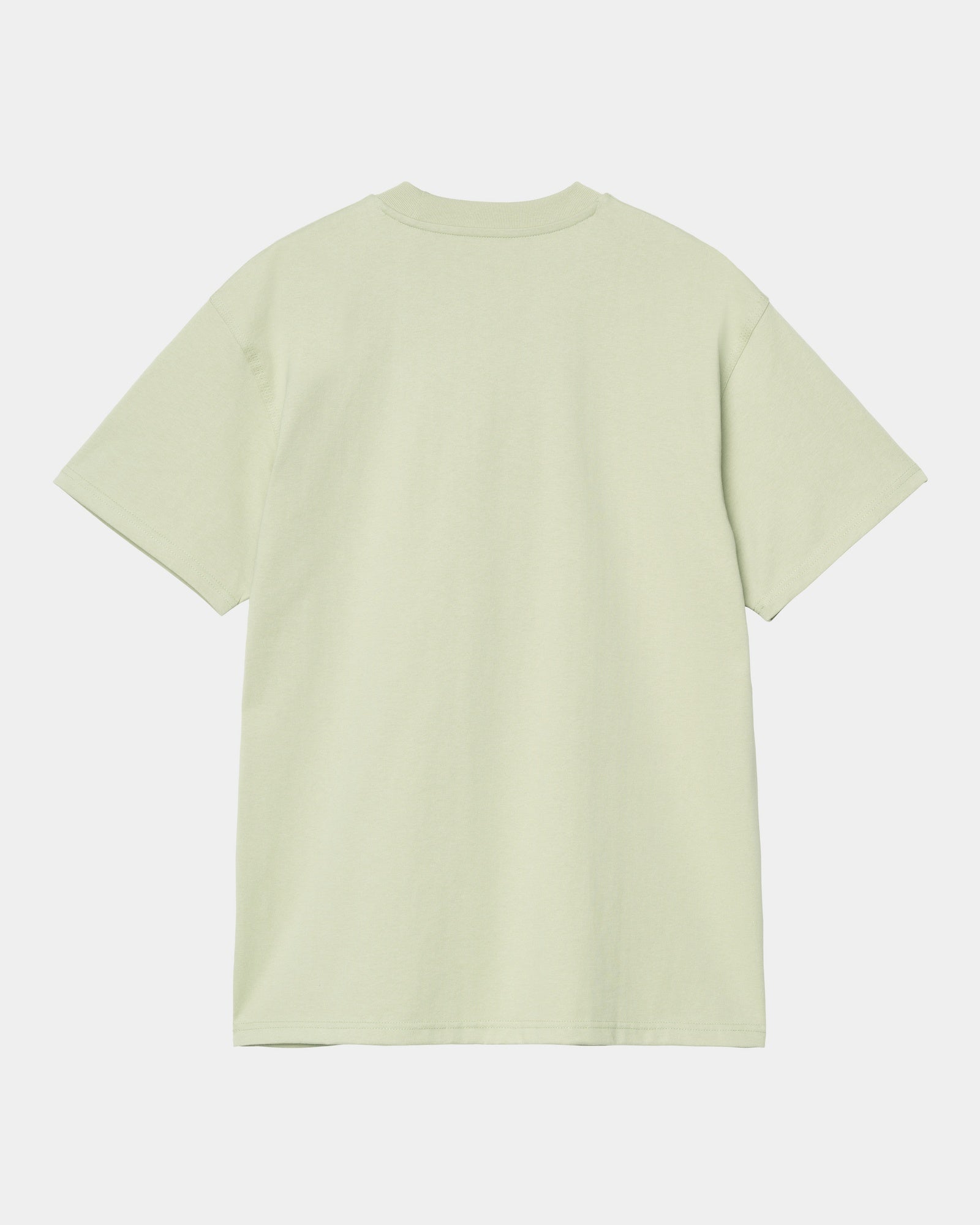 Vintage American Script T-Shirt in Pale Olive - Soft Cotton Tee for Casual Wear & Everyday Outfits