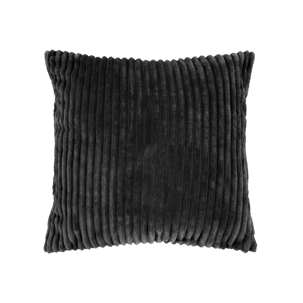 Premium Channel Charcoal Square Filled Cushion - Soft & Supportive Seat Cushion for Office Chairs, Dining Chairs, and Home Decor