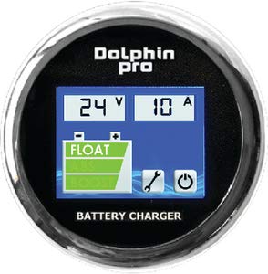 Scandvik Touch View Battery Charger Controller - Fast & Efficient Charging for Home, Office, and Outdoor Use