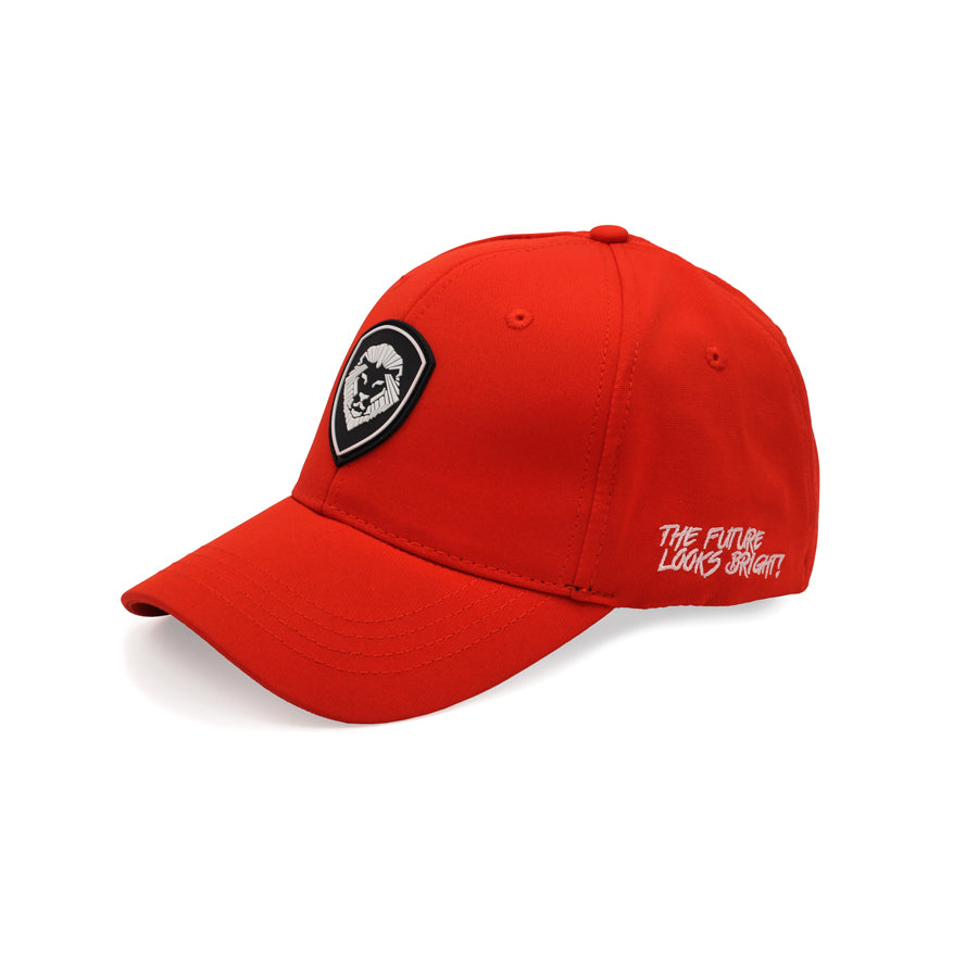 Kids VT Shield Logo Future Looks Bright Red Snapback Hat - Stylish Baseball Cap for Boys & Girls - Perfect for School, Sports & Outdoor Activities