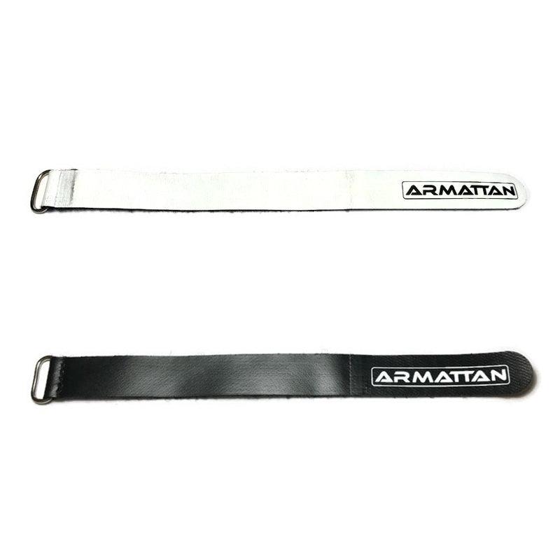 Armattan Anti-Slip Battery Strap 250mm - Secure Battery Holder for Drones & RC Models (Black/White) | Perfect for FPV Racing, Aerial Photography & Outdoor Adventures