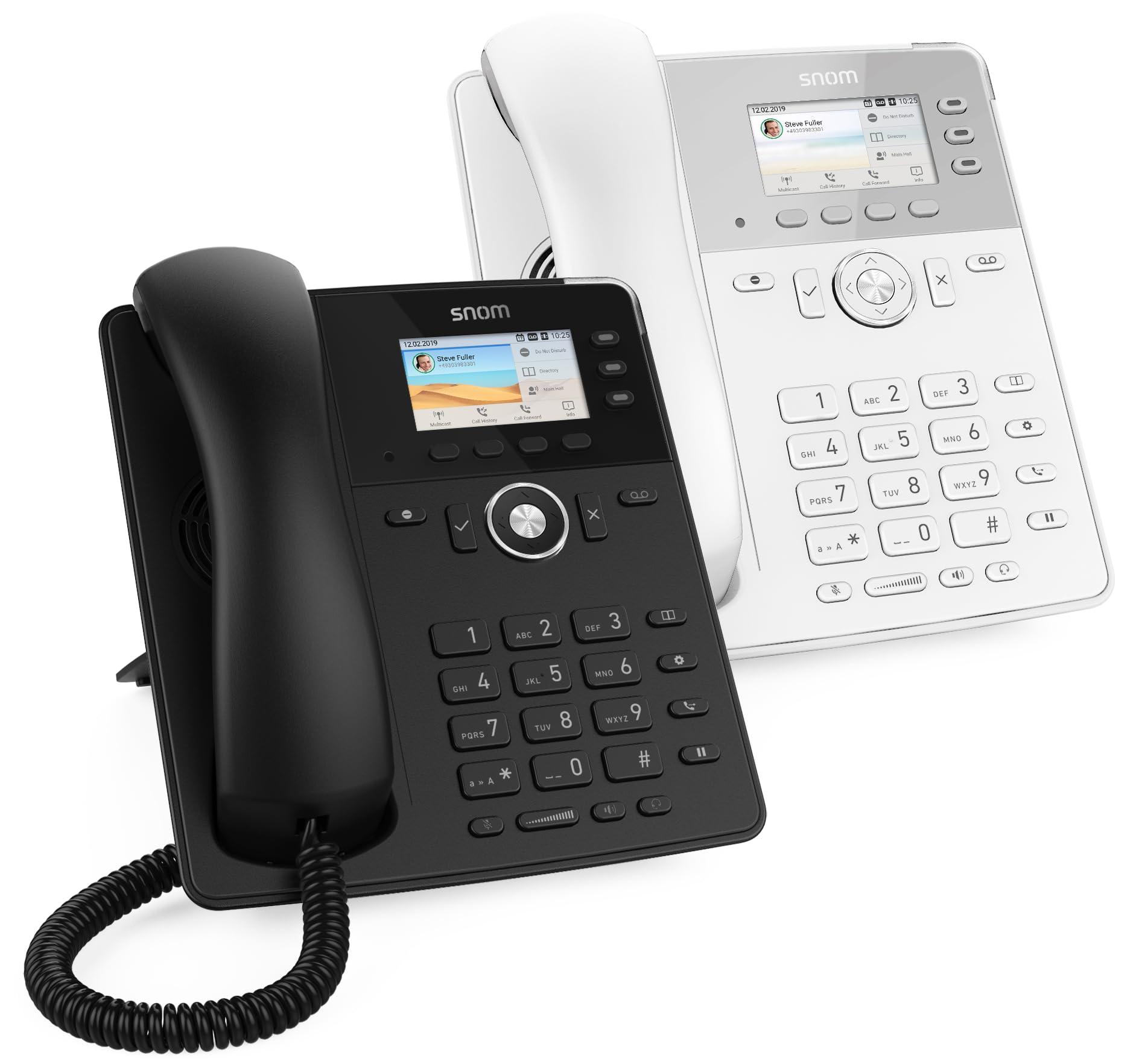 Snom D717 IP Phone - SIP Desktop Phone with 3-Key Auto-Labeling, HD TFT Color Screen, Built-in Light Sensor & PoE (IEEE 802.3af) - Black (Model 00004397) - Perfect for Office Communication & VoIP Business Phone Systems