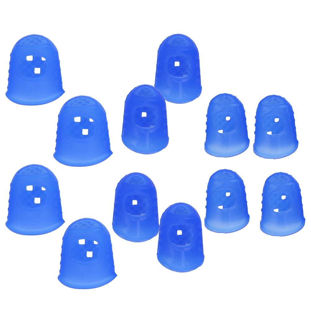Velaurs Silicone Fingertip Guards - Flexible Guitar Finger Protectors for Banjo, Guitar, Mandolin & Bass - Breathable Fingerstall Covers for Comfortable Playing & Callus Protection (Perfect for Practice, Performances & Long Sessions)