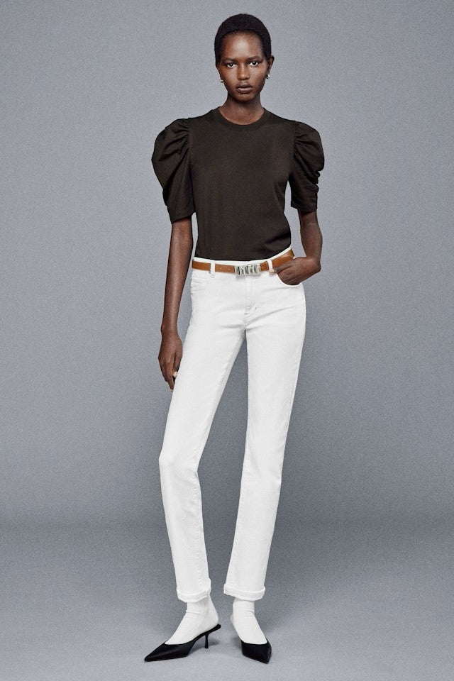 Frame The Drape Tee - Women's Stylish Loose Fit T-Shirt | Casual Everyday Wear for Outings & Relaxation