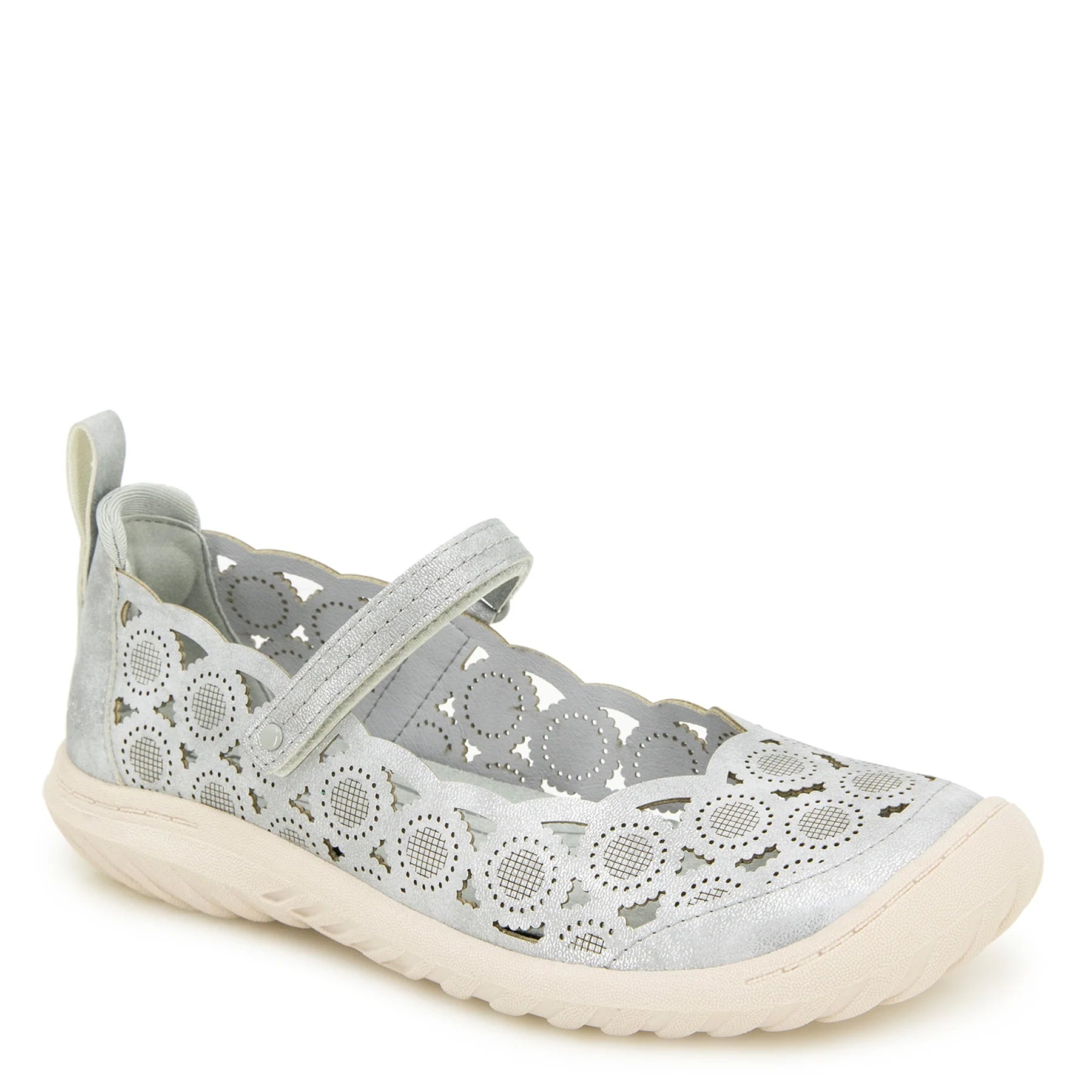 JBU Anne Silver Women's Comfortable Walking Shoes - Lightweight & Breathable for Work, Travel & Everyday Wear