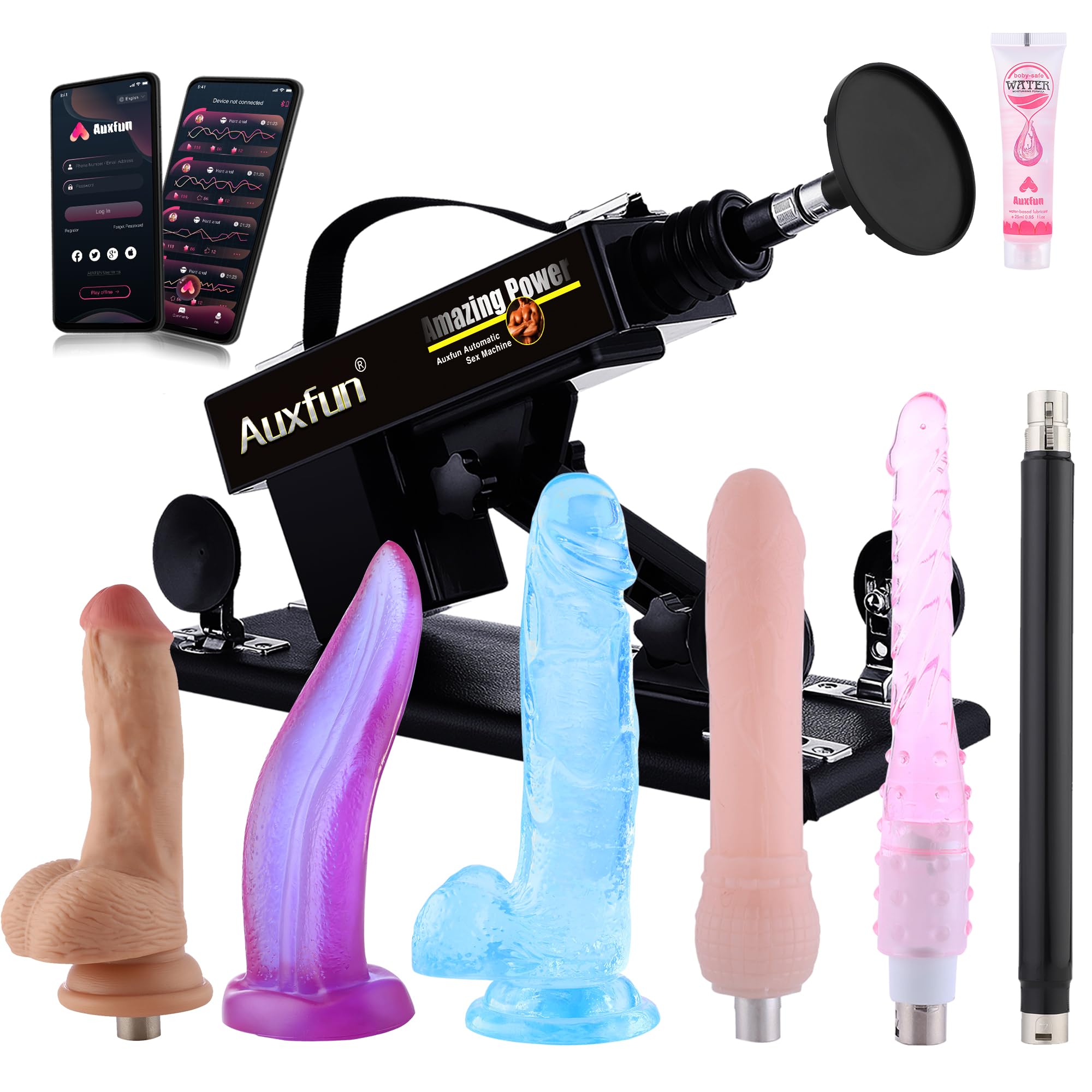 APP Controlled Automatic Sex Machine with Thrusting Dildo - Adjustable Love Machine for Men & Women, 9 Attachments & 3XLR Connector - Perfect for Couples Play, Solo Pleasure & BDSM Exploration