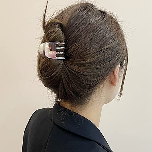 Licogel Small Hair Claw Clips for Women - 4PCS Set, Decorative Cow Print Mini Hair Barrettes, Fashion Hair Accessories for Ponytails & Updos - Perfect for Work, Parties & Everyday Styling