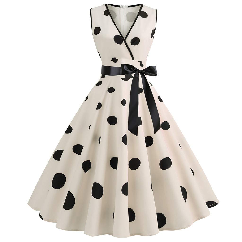 Vintage Floral Print Bodycon Dress for Women - Sleeveless Swing Dress with Sash for Casual, Evening Party & Prom | Summer Cocktail Dress, Date Night Outfit, Wedding Guest Dress