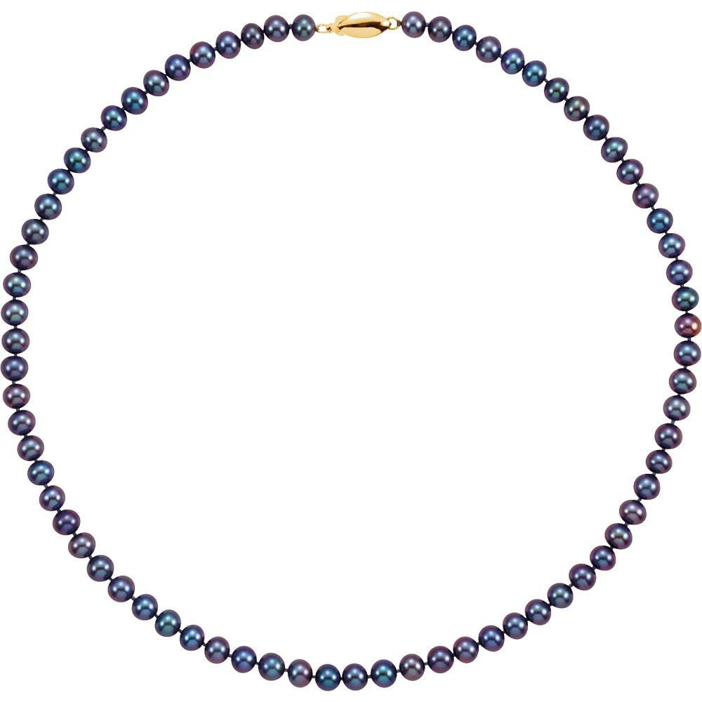 Elegant Freshwater Cultured Black Pearl Pendant Necklace - 18K Gold Plated Chain for Women - Perfect for Weddings, Parties & Formal Occasions