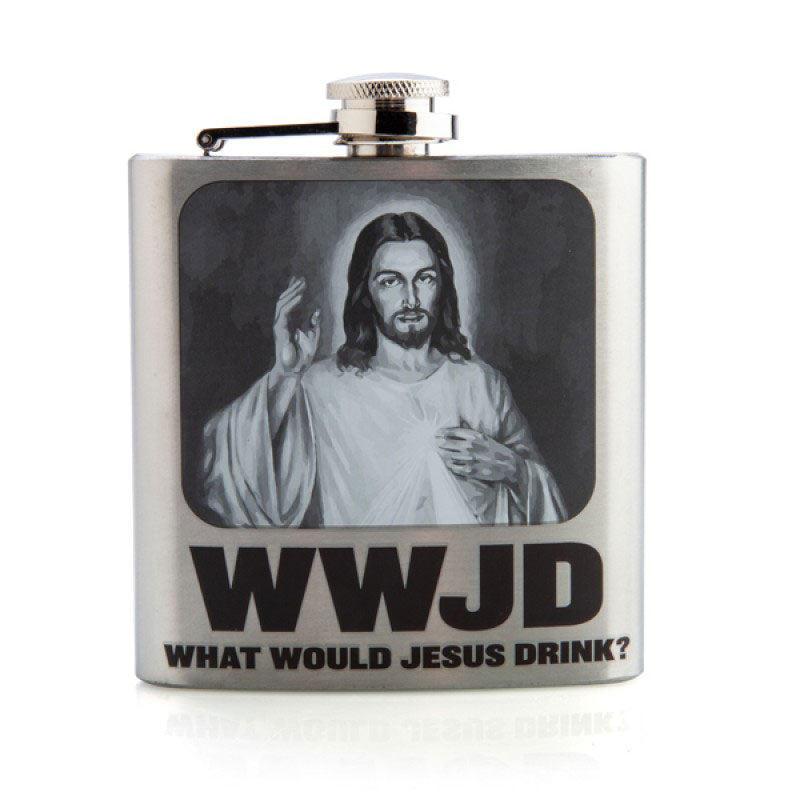 Holy Jesus Flask - Stainless Steel Christian Religious Travel Tumbler for Bible Study, Church, and Outdoor Adventures
