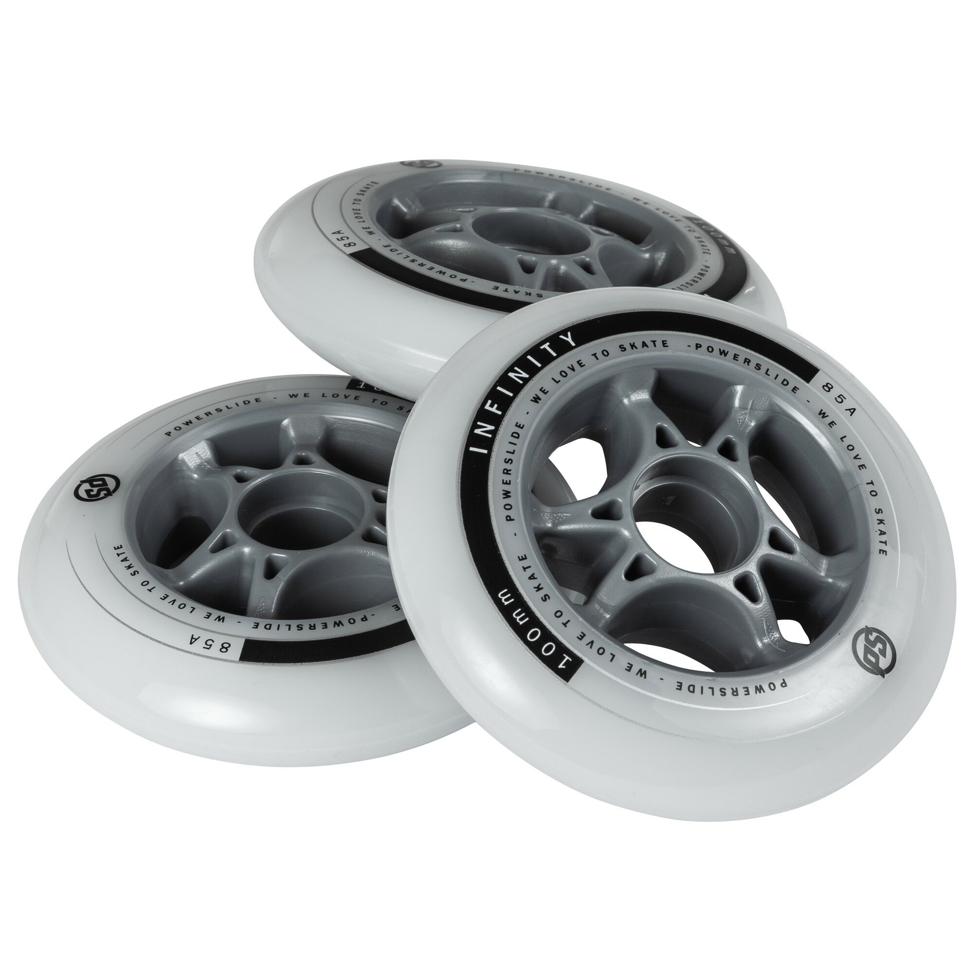 Infinity 100/85A Skateboard Wheels - 4 Pack Set for Smooth Riding & Tricks - Perfect for Street Skating & Park Performance