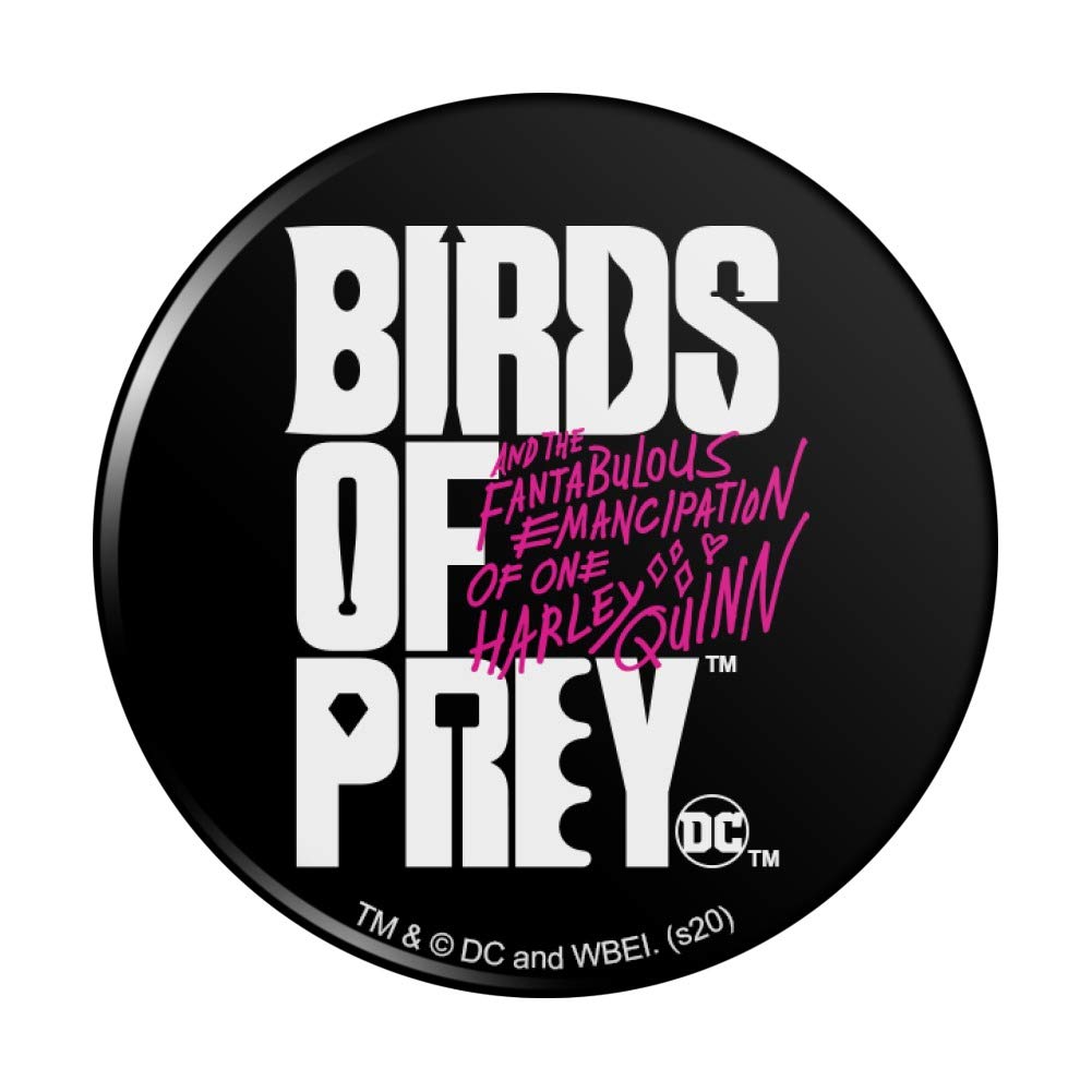 Birds of Prey Movie Logo Kitchen Refrigerator Magnet - Strong Decorative Fridge Button Magnet for Home, Office, Dorm - Perfect for Fridge, Lockers, Whiteboards & Metal Surfaces