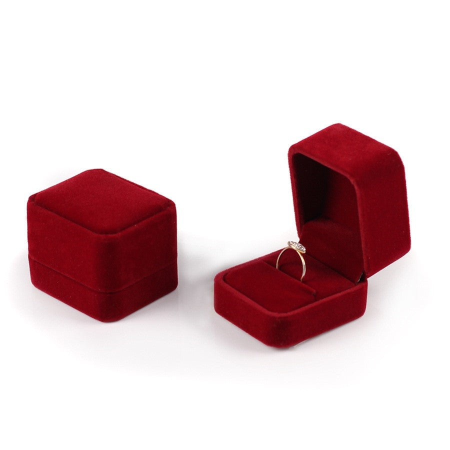 Soft Flannel Jewelry Box with Velvet Lining - Elegant Storage for Rings, Necklaces & Earrings - Perfect for Travel, Gifts & Home Organization