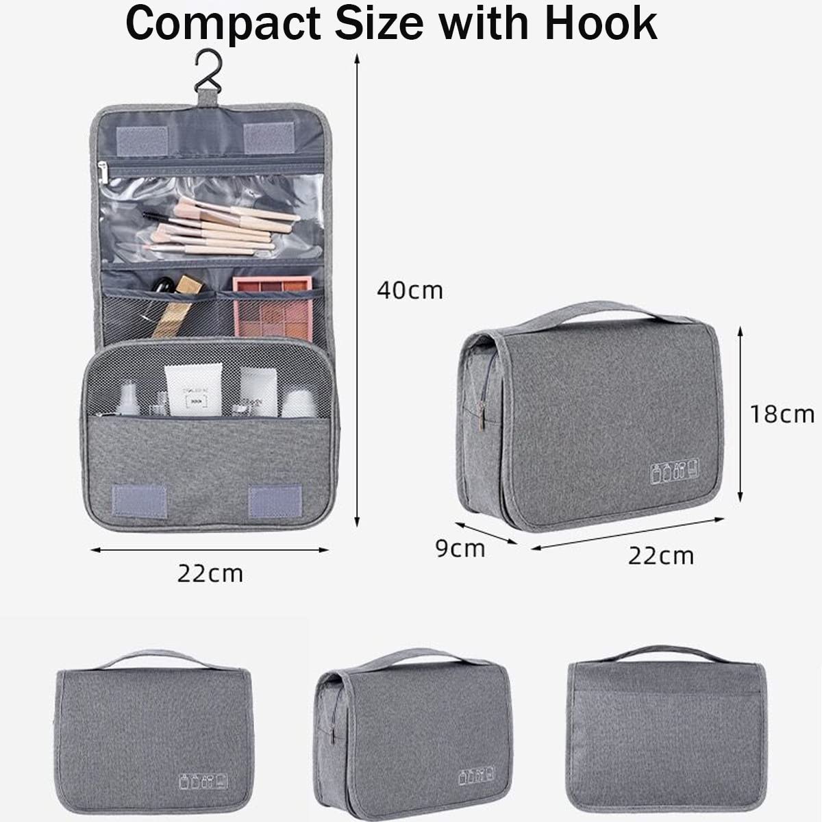 YYGOJOY Hanging Travel Toiletry Bag - Waterproof Cosmetic Organizer for Men Women Kids | Perfect for Camping & Gym